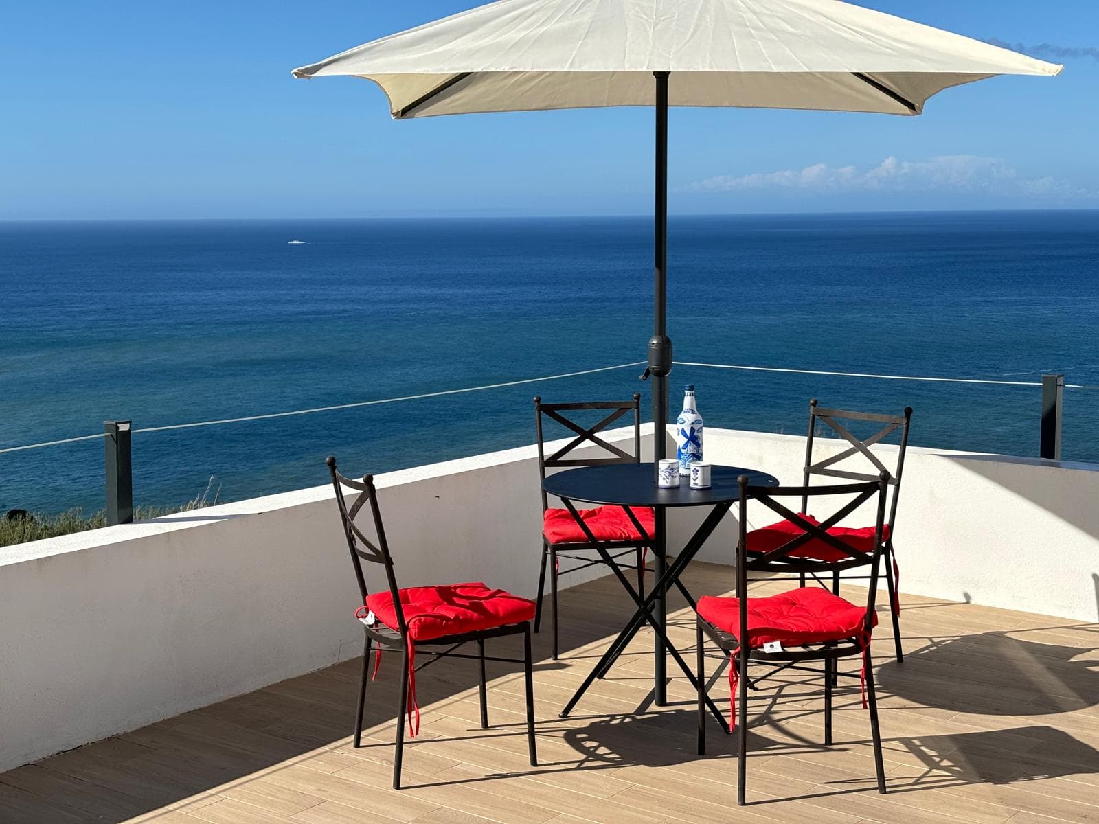 Terrace with ocean view